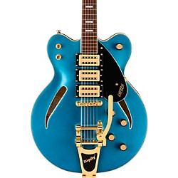 Streamliner Cat-Eye Limited-Edition Center Block Electric Guitar With Bigsby & Gold Hardware Riviera Blue