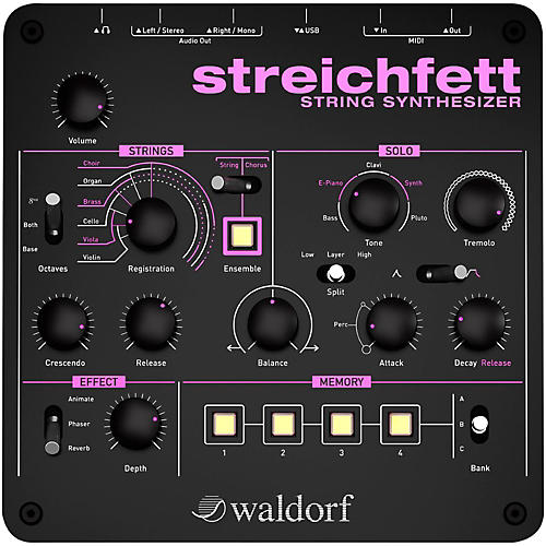 Waldorf Streichfett Desktop Synthesizer