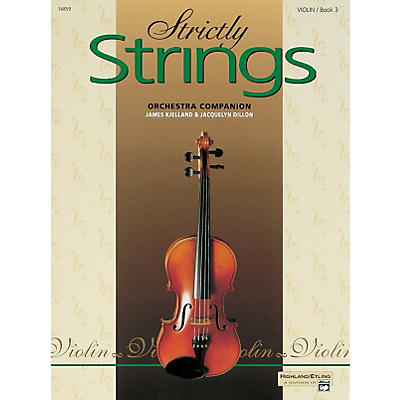 Alfred Strictly Strings for Violin Vol. 3  Book