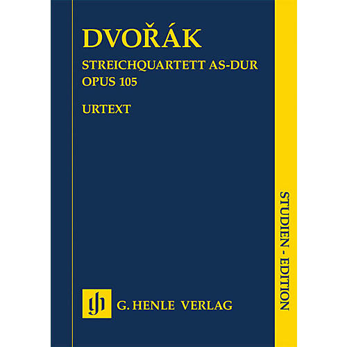 G. Henle Verlag String Quartet A-flat Major Op. 105 Henle Study Scores Series Softcover Composed by Antonin Dvorak