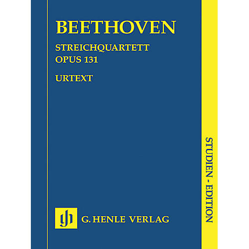 G. Henle Verlag String Quartet C Sharp minor Op. 131 Henle Study Scores Series Softcover Composed by Ludwig van Beethoven