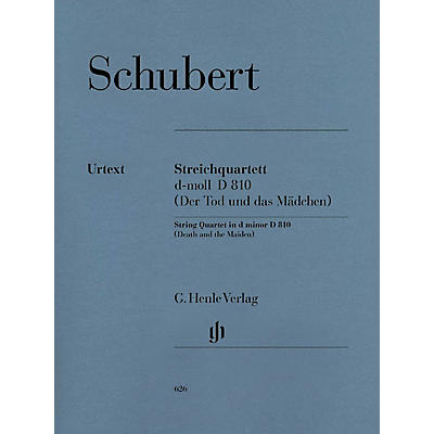 G. Henle Verlag String Quartet D minor D 810 The Death and the Maiden Henle Music Folios Softcover by Franz Schubert