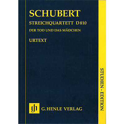 G. Henle Verlag String Quartet D minor D 810 The Death and the Maiden Henle Study Scores Softcover by Franz Schubert