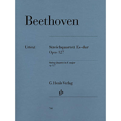 G. Henle Verlag String Quartet E Flat Major Op. 127 Henle Music Folios Series Softcover Composed by Ludwig van Beethoven