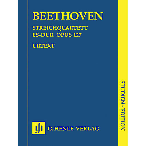 G. Henle Verlag String Quartet E Flat Major Op. 127 Henle Study Scores Series Softcover Composed by Ludwig van Beethoven
