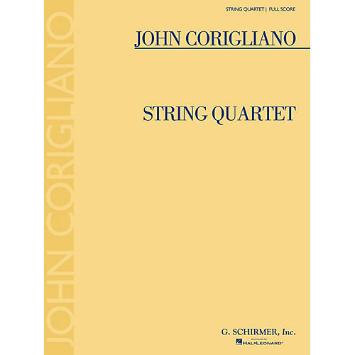 G. Schirmer String Quartet (Full Score) Study Score Series Composed by John Corigliano