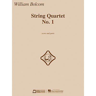 Edward B. Marks Music Company String Quartet No. 1 E.B. Marks Series Composed by William Bolcom
