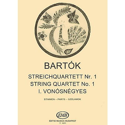 Editio Musica Budapest String Quartet No. 1, Op. 7 EMB Series Composed by Béla Bartók