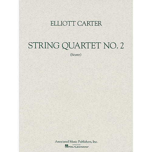 Associated String Quartet No. 2 (1959) (Study Score) Study Score Series Softcover Composed by Elliott Carter