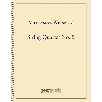 PEER MUSIC String Quartet No. 5 Peermusic Classical Series by Mieczyslaw Weinberg