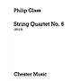 Music Sales String Quartet No. 6 (Score Only) Music Sales America Series Softcover Composed by Philip Glass