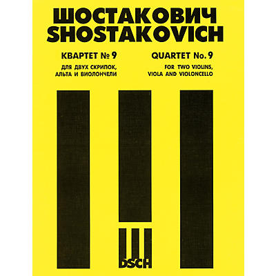 DSCH String Quartet No. 9, Op. 117 (Parts) DSCH Series Composed by Dmitri Shostakovich