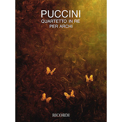 Ricordi String Quartet in D (Full Score) String Series Composed by Giacomo Puccini