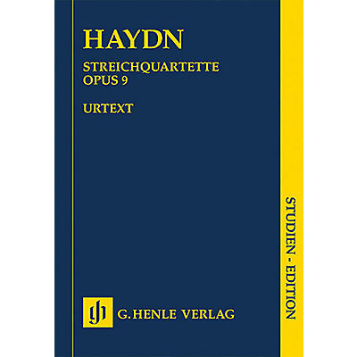 G. Henle Verlag String Quartets - Volume II, Op. 9 Henle Study Scores Series Softcover Composed by Joseph Haydn