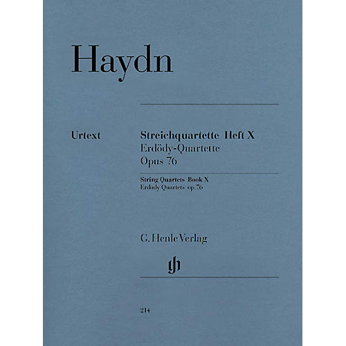 G. Henle Verlag String Quartets - Volume X Op. 76 Henle Music Folios Series Softcover Composed by Franz Josef Haydn