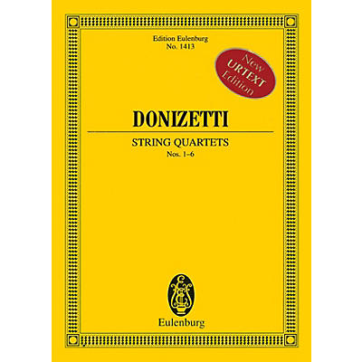 Hal Leonard String Quartets Nos. 1-6 (Study Score) Schott Series Softcover Composed by Gaetano Donizetti