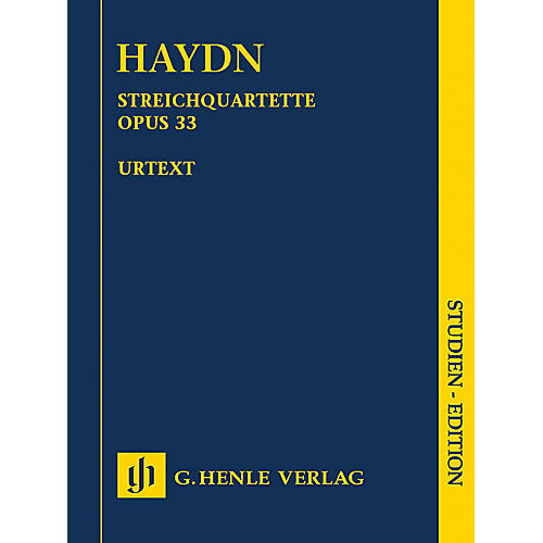 G. Henle Verlag String Quartets, Vol. V, Op. 33 (Russian Quartets) Henle Study Scores by Haydn Edited by Sonja Gerlach