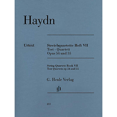 G. Henle Verlag String Quartets, Vol. VII, Op. 54 and Op. 55 (Tost Quartets) Henle Music Folios Softcover by Joseph Haydn