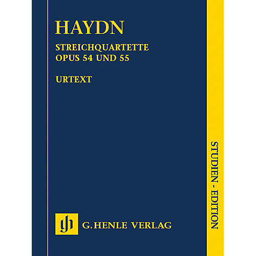 G. Henle Verlag String Quartets Vol. VII, Op. 54 and Op. 55 (Tost Quartets) Henle Study Scores by Haydn Edited by Webster