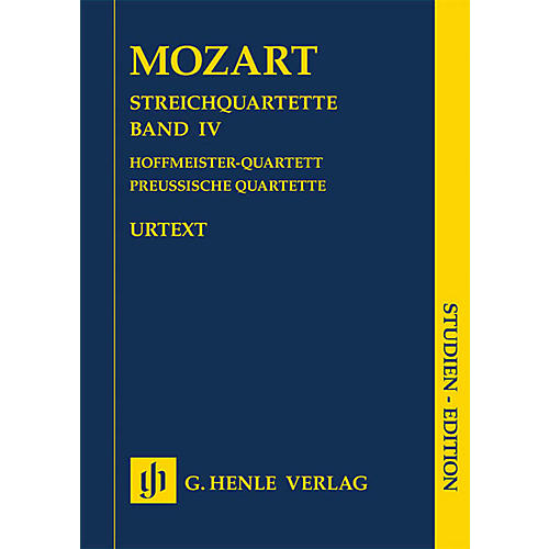 G. Henle Verlag String Quartets Volume Iv (4) Study Score Henle Study Scores Series Softcover by Wolfgang Amadeus Mozart