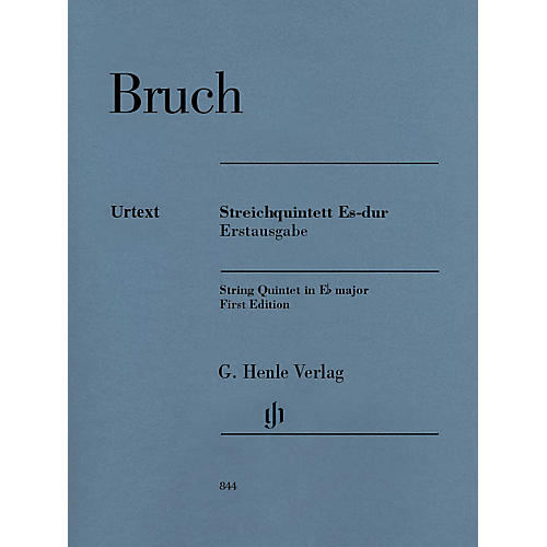 G. Henle Verlag String Quintet in E-flat Major (First Edition Score and Parts) Henle Music Folios Series by Max Bruch