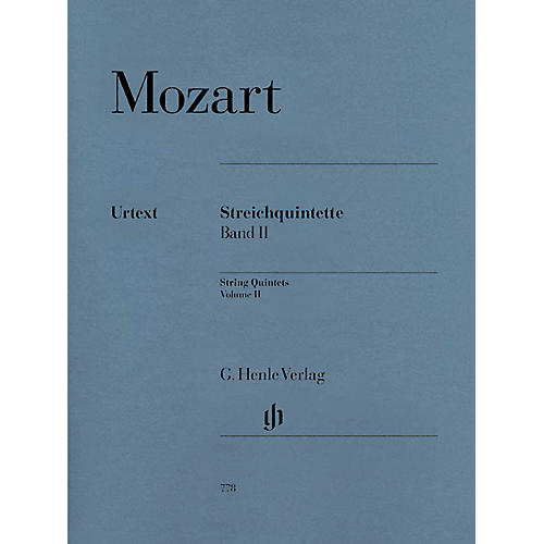 G. Henle Verlag String Quintets - Volume II (Parts) Henle Music Folios Series Softcover by Wolfgang Amadeus Mozart