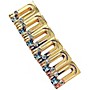 AxLabs String Surfer Brass Roller Saddles for Strat Style Bridges Gold Wide 2-7/32 in.