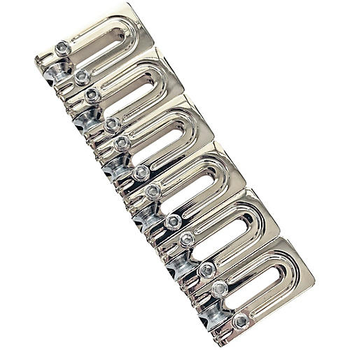 AxLabs String Surfer Brass Roller Saddles for Strat Style Bridges Nickel Narrow 2-1/16 in.