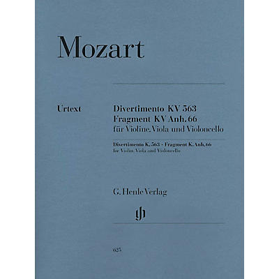 G. Henle Verlag String Trio E Flat Major K.563 Henle Music Folios Series Softcover Composed by Wolfgang Amadeus Mozart