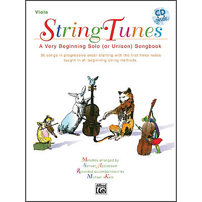 Alfred StringTunes - A Very Beginning Solo (or Unison) Songbook Viola Book & CD