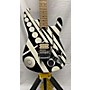 Used EVH Stripe Series Circles Solid Body Electric Guitar White