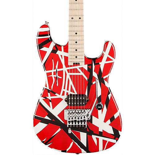 EVH Striped Series Electric Guitar Condition 2 - Blemished Red with Black Stripes 197881246068