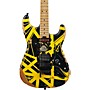 EVH Striped Series Frankenstein Frankie Electric Guitar - Aged Black and Yellow