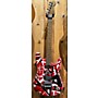 Used EVH Striped Series Frankie Solid Body Electric Guitar reliced strripes