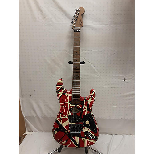 EVH Striped Series Frankie Solid Body Electric Guitar Red