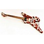 Open-Box EVH Striped Series Shark Electric Guitar Condition 3 - Scratch and Dent Burgundy with Silver Stripes 197881124335
