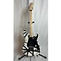 Used EVH Striped Series Solid Body Electric Guitar WHITE WITH BLACK STRIPES