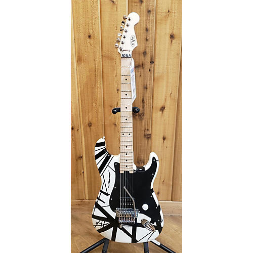 EVH Striped Series Solid Body Electric Guitar White