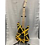 Used EVH Striped Series Solid Body Electric Guitar black/yellow