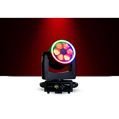 Eliminator Lighting Stryker Max Wash-Zoom RGBW LED Moving Head with LED Ring