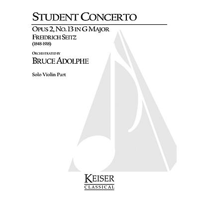 Lauren Keiser Music Publishing Student Concerto No. 2, Op. 13 in G Major LKM Music Series Composed by Friedrich Seitz