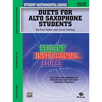 Alfred Student Instrumental Course Duets for Alto Saxophone Students Level I Book
