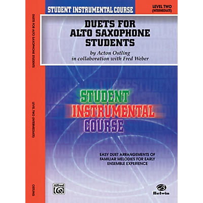 Alfred Student Instrumental Course Duets for Alto Saxophone Students Level II Book