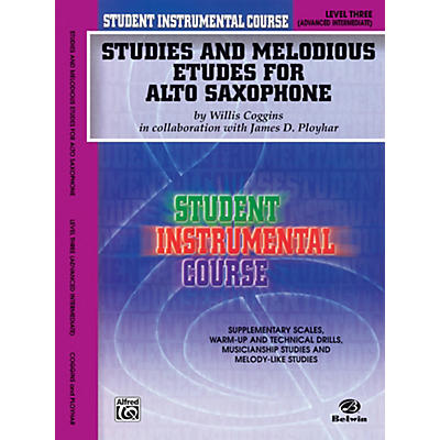 Alfred Student Instrumental Course Studies and Melodious Etudes for Alto Saxophone Level III Book