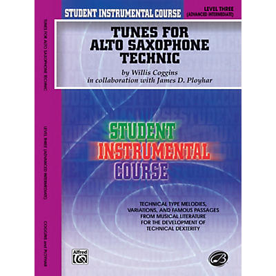 Alfred Student Instrumental Course Tunes for Alto Saxophone Technic Level III Book