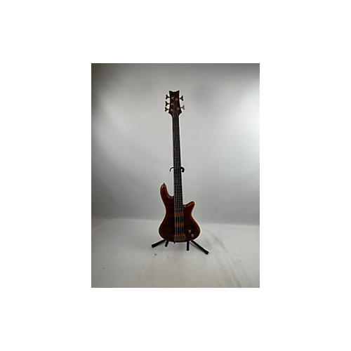 Schecter Guitar Research Studio 5 String Electric Bass Guitar Natural