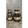 Used Taye Drums Studio Birch Drum Kit Black to Natural Burst