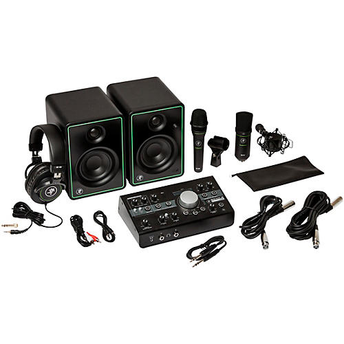 Studio Bundle With CR3-X Monitors, Big Knob Studio Interface, EM89D Dynamic Mic, EM91C Condenser Mic and MC-100 Headphones