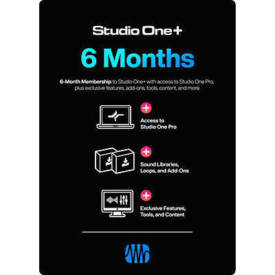 PreSonus Studio One+ 6 Month Subscription