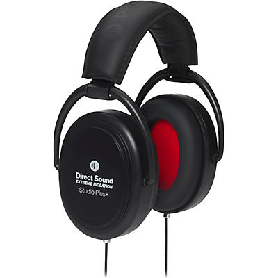 Direct Sound Studio Plus+ Premium Isolation Studio Headphones in Jet Black